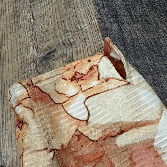 Alfred Dunner Beige and Orange Floral Blazer Jacket - Picture 5 of 8